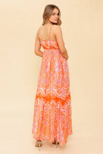 ROMANCE LANGUAGE CORAL WOVEN MAXI DRESS - By Baano