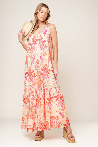 LAUREN SECRET GARDEN WOVEN MAXI DRESS - By Baano