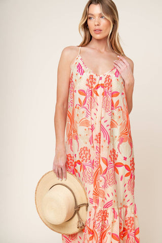 LAUREN SECRET GARDEN WOVEN MAXI DRESS - By Baano