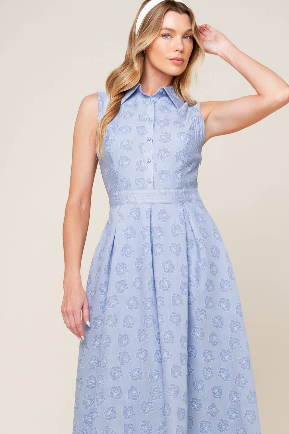 GRAND ENTRANCE WOVEN MIDI DRESS - By Baano