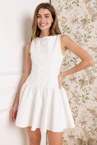 PALM PICNIC WOVEN MINI DRESS - By Baano