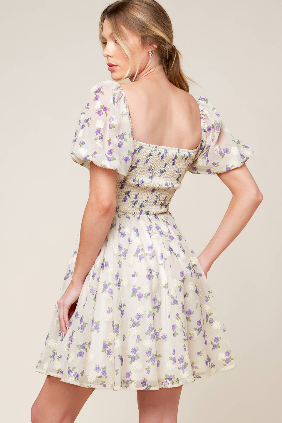 MAKING CONNECTIONS CREAM WOVEN MINI DRESS - By Baano