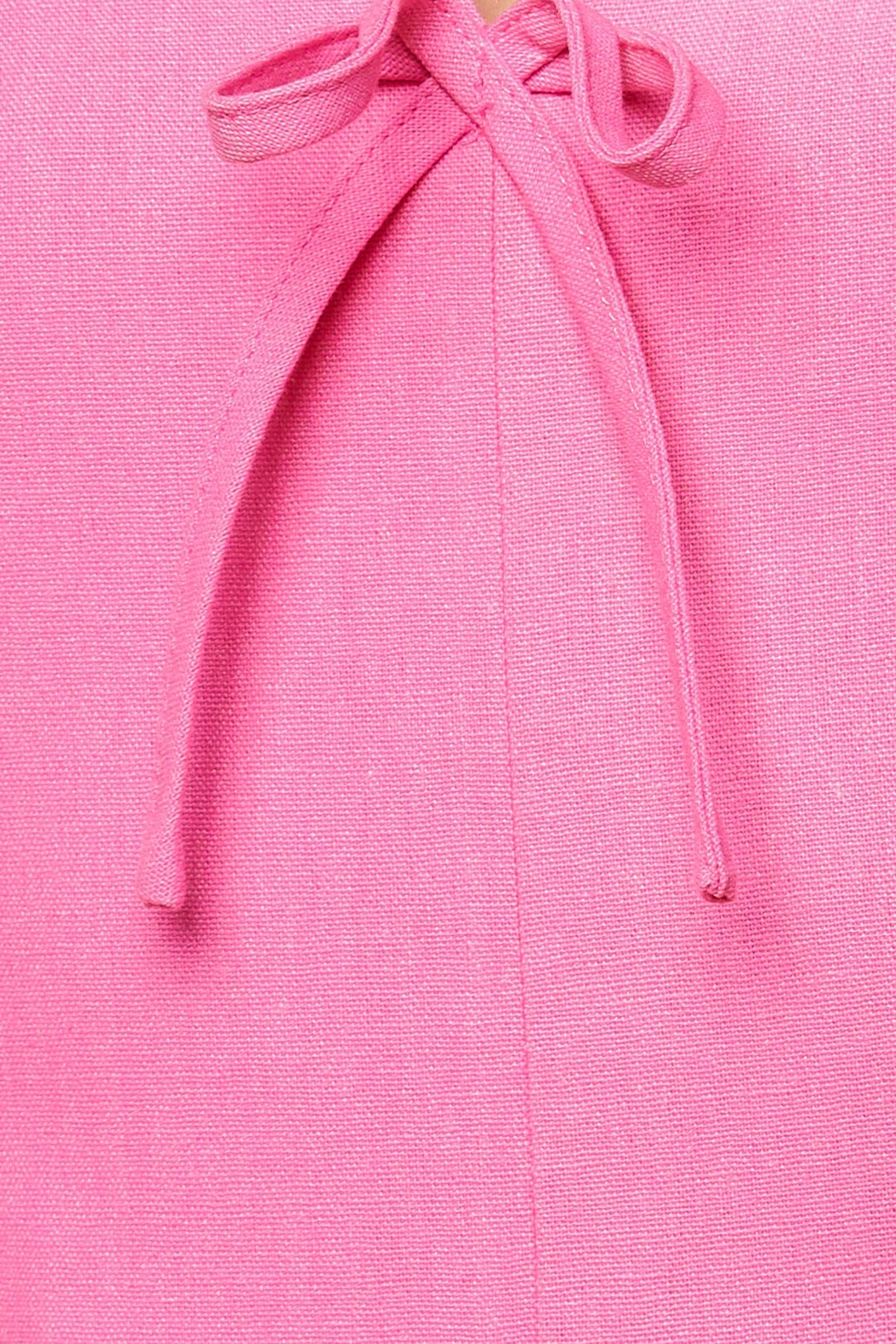 LET THE LIGHT PINK WOVEN MIDI DRESS - By Baano