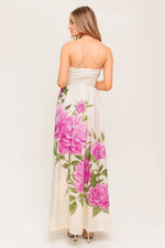 CAUGHT IN THE BREEZE FLORAL WOVEN MAXI DRESS - By Baano