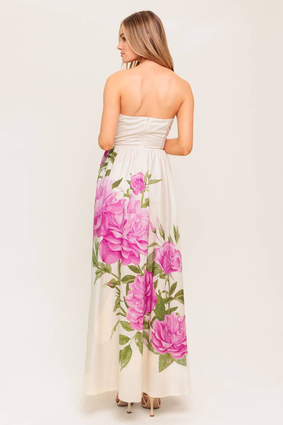 CAUGHT IN THE BREEZE FLORAL WOVEN MAXI DRESS - By Baano