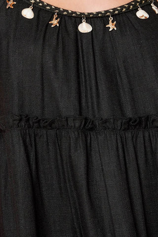 THROUGH THE ARBOR WOVEN MINI DRESS - By Baano