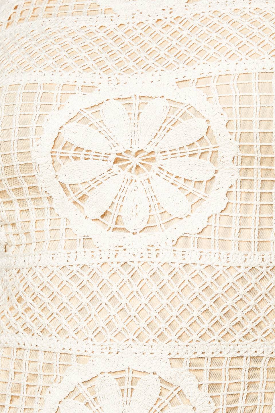 PRETTIEST ENERGY CREAM LACE MIDI DRESS - By Baano