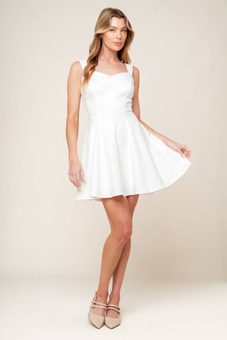 LAST YOUR CHANCE DENIM WOVEN MINI DRESS - By Baano