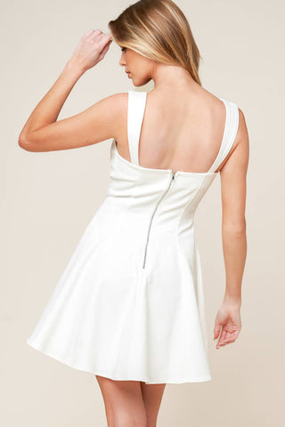 LAST YOUR CHANCE DENIM WOVEN MINI DRESS - By Baano