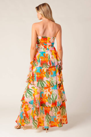 HALF PAST SUNSET WOVEN MAXI DRESS - By Baano