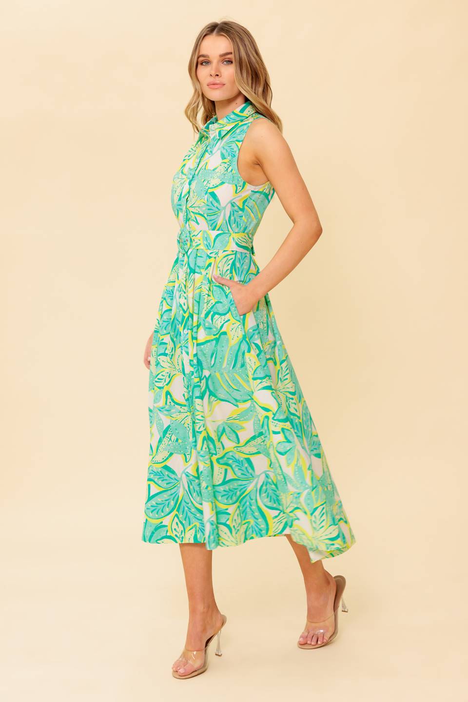 DAYS WITH YOU WOVEN MDI DRESS - By Baano