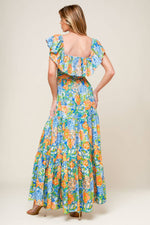 DELIGHTFUL GARDEN PARTY WOVEN MAXI DRESS - By Baano