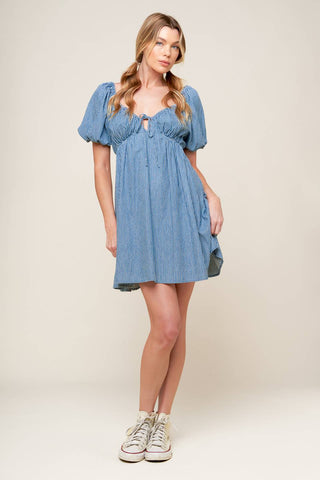 SOMETHING NICE WOVEN MINI DRESS - By Baano
