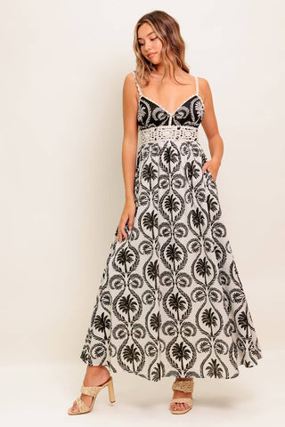 MEET ME FOR TEA WOVEN MAXI DRESS - By Baano