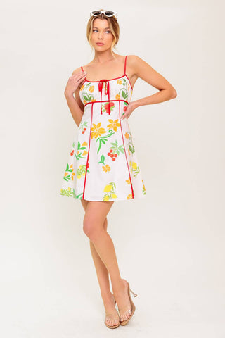 HEART OF GOLD WOVEN MINI DRESS - By Baano