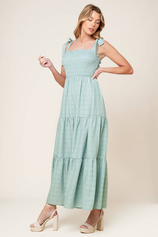 HORIZONS AHEAD WOVEN MAXI DRESS - By Baano