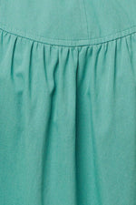 WISHING WELL TEAL GREEN WOVEN MIDI DRESS - By Baano