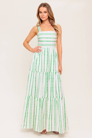 WILDFLOWER WALTZ  WOVEN MAXI DRESS - By Baano