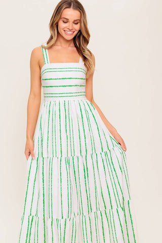 WILDFLOWER WALTZ  WOVEN MAXI DRESS - By Baano