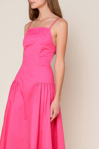 SLEEK ESSENCE WOVEN MIDI DRESS - By Baano