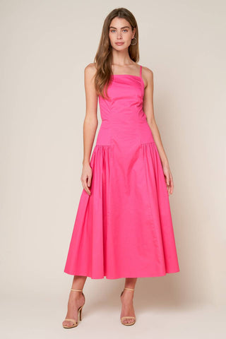 SLEEK ESSENCE WOVEN MIDI DRESS - By Baano
