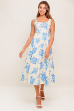 BLUEBELL BREEZE WOVEN MIDI DRESS - By Baano