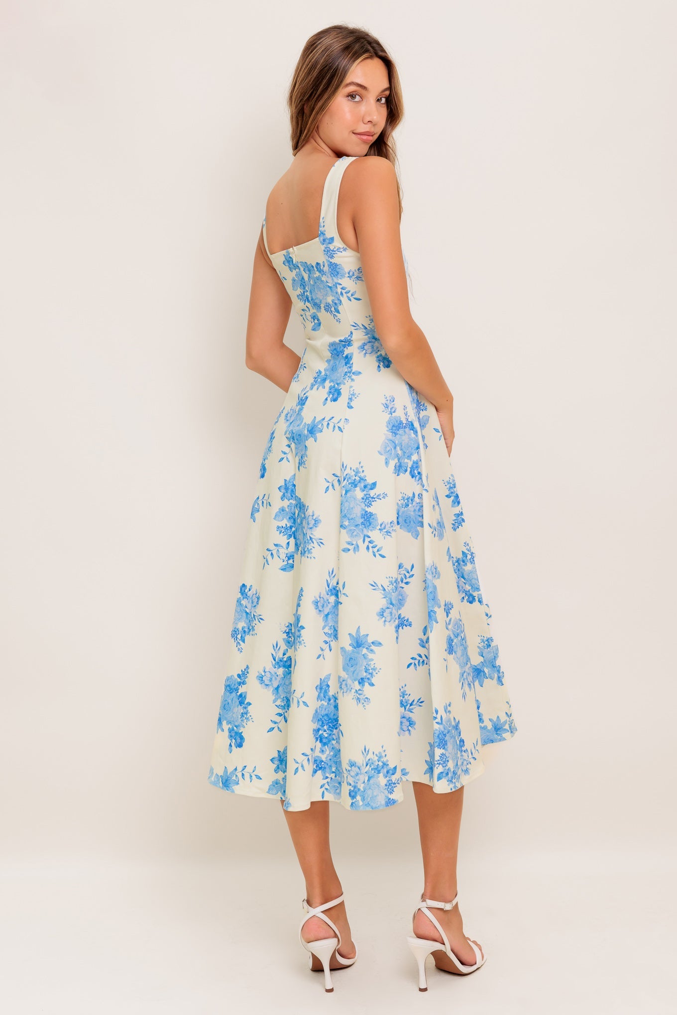 BLUEBELL BREEZE WOVEN MIDI DRESS - By Baano