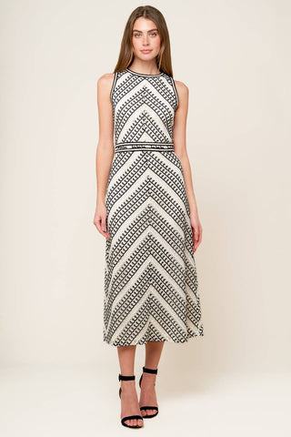 TERRIFIC TIMING CROCHET MIDI DRESS - By Baano