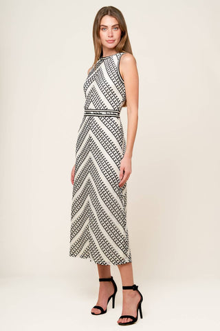 TERRIFIC TIMING CROCHET MIDI DRESS - By Baano