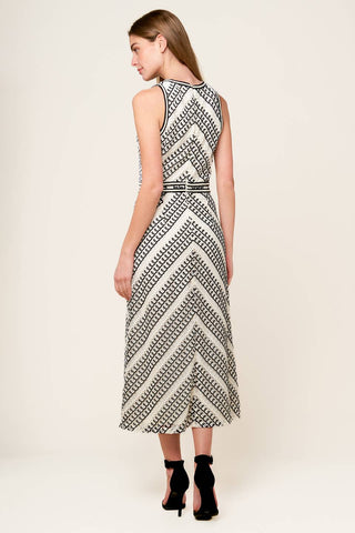 TERRIFIC TIMING CROCHET MIDI DRESS - By Baano