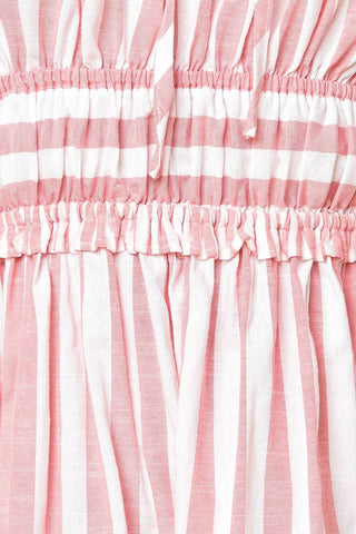GIA PEONY PINK WOVEN MAXI DRESS - By Baano