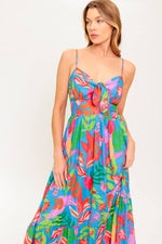 SLOW MOTION LOVE WOVEN MIDI DRESS - By Baano