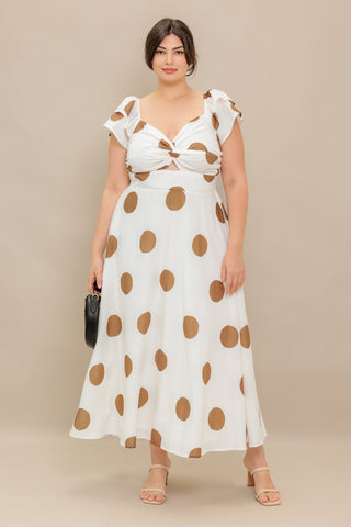MOJITO MOOD WOVEN MIDI DRESS - By Baano