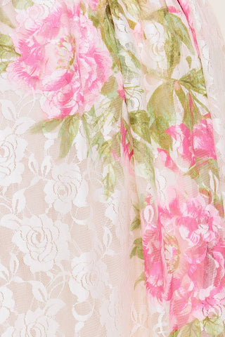 BOTANICAL DREAM WOVEN LACE MAXI DRESS - By Baano