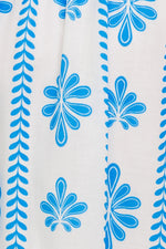 BLUE NOIR FLORAL WOVEN MAXI DRESS - By Baano