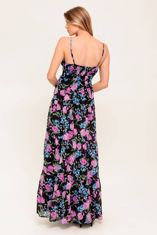 PURE SUNSHINE BLACK WOVEN MAXI DRESS - By Baano