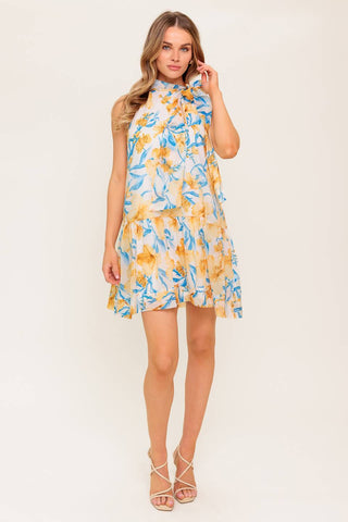 SUMMER SPELL IVORY WOVEN MINI DRESS - By Baano