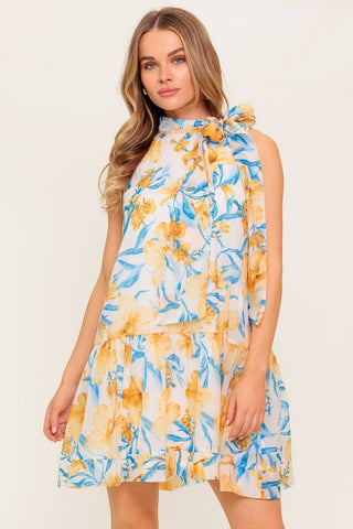 SUMMER SPELL IVORY WOVEN MINI DRESS - By Baano