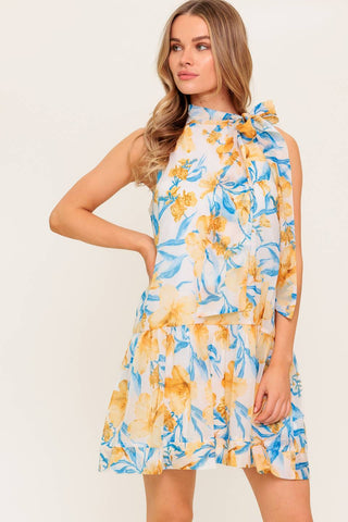 SUMMER SPELL IVORY WOVEN MINI DRESS - By Baano
