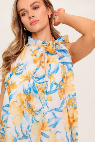SUMMER SPELL IVORY WOVEN MINI DRESS - By Baano