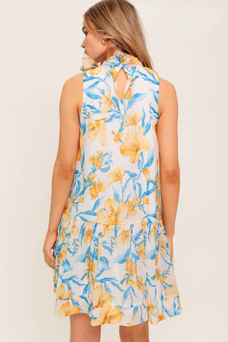 SUMMER SPELL IVORY WOVEN MINI DRESS - By Baano