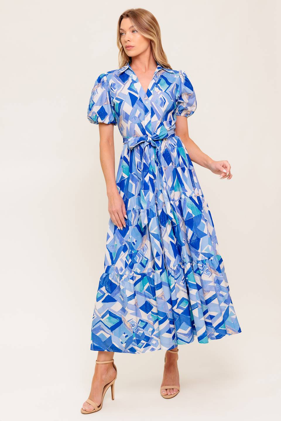 FAITHFUL WISH OYSTER WOVEN MDI DRESS - By Baano