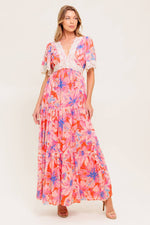 MINIMAL BLOOM WOVEN MAXI DRESS - By Baano
