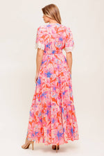 MINIMAL BLOOM WOVEN MAXI DRESS - By Baano
