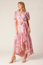 BLESS YOUR HEART CORAL WOVEN MINI DRESS - By Baano