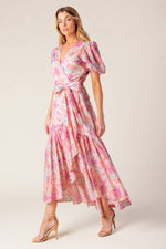 BLESS YOUR HEART CORAL WOVEN MINI DRESS - By Baano