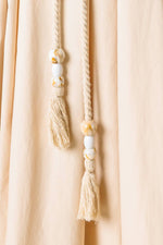 CHAMPAGNE TOAST TAUPE WOVEN MIDI DRESS - By Baano