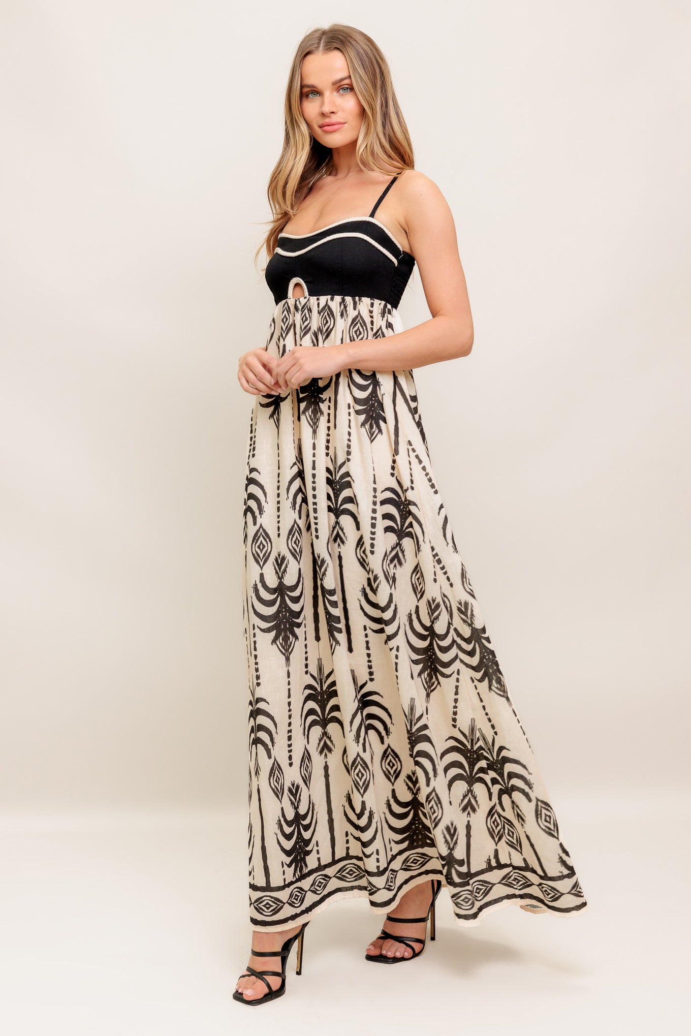 PALM PARADISE WOVEN MAXI DRESS - By Baano