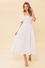 SLEEK DEDICATION IVORY WOVEN MDI DRESS - By Baano