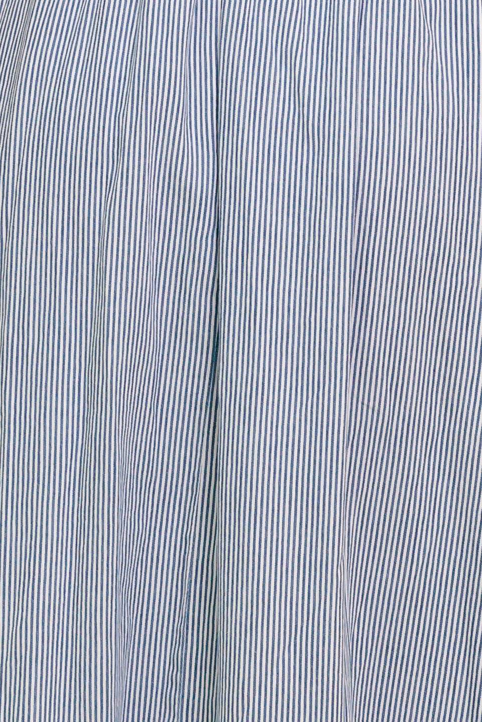 COZY GARDEN IVORY BLUE WOVEN MIDI DRESS - By Baano